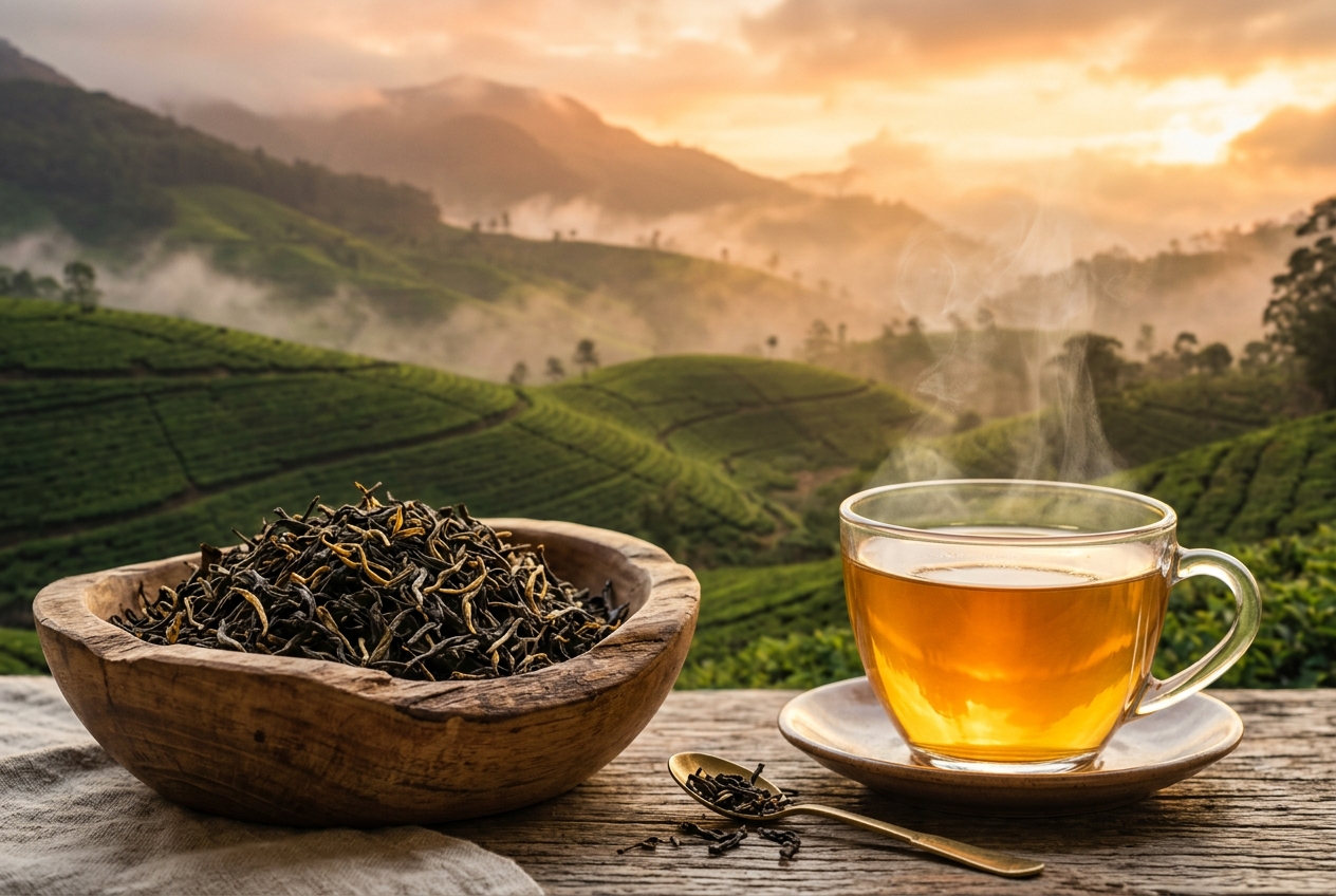 Ceylon Tea plantation Sri Lanka highlands